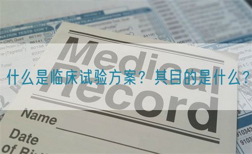 什么是臨床試驗方案？其目的是什么？(圖1)