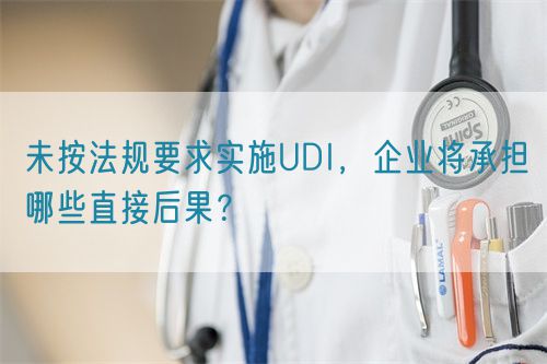 未按法規要求實施UDI，企業將承擔哪些直接后果？(圖1)